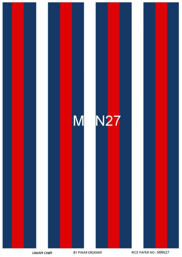 Marine Desenli Pirinç Dekopaj Model : MRN 27 - 1