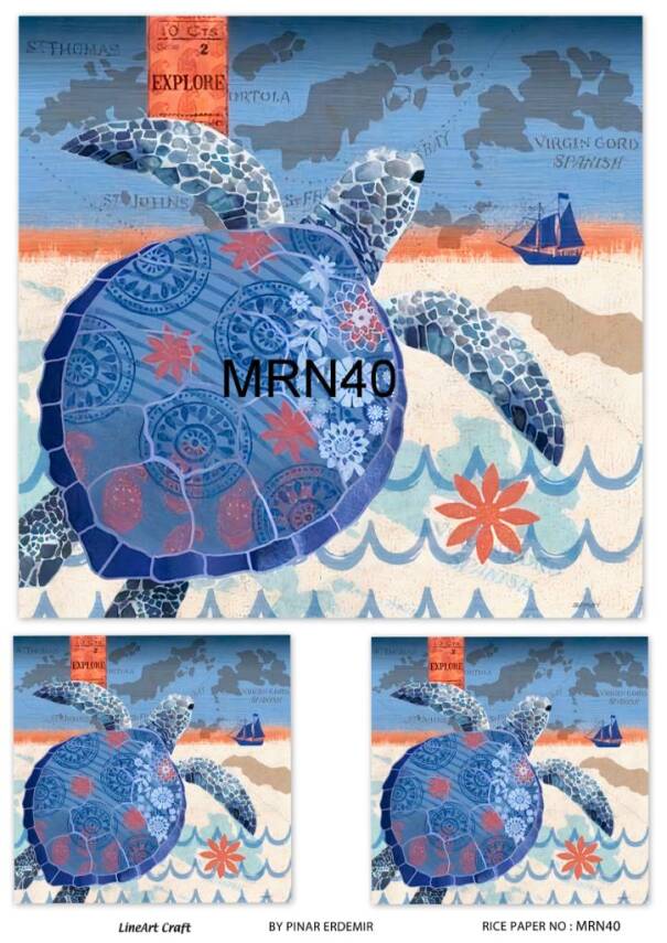 Marine Desenli Pirinç Dekopaj Model : MRN 40 - 1