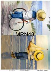 Marine Desenli Pirinç Dekopaj Model : MRN 48 - Line Art