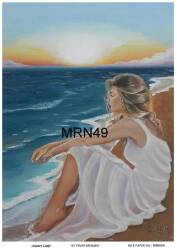 Marine Desenli Pirinç Dekopaj Model : MRN 49 - Line Art