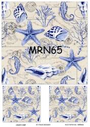 Marine Desenli Pirinç Dekopaj Model : MRN 65 - Line Art