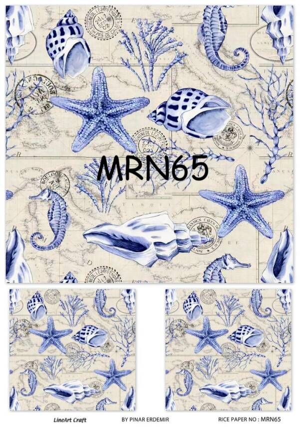 Marine Desenli Pirinç Dekopaj Model : MRN 65 - 1