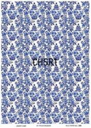 Mavi Desenli Pirinç Dekopaj Model : CHSR01 - Line Art