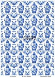 Mavi Desenli Pirinç Dekopaj Model : CHSR05 - Line Art