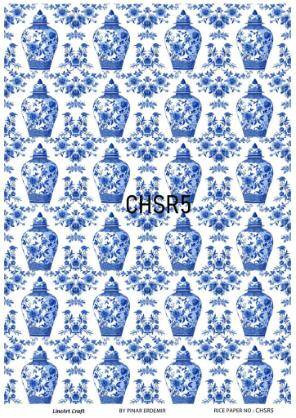 Mavi Desenli Pirinç Dekopaj Model : CHSR05 - 1