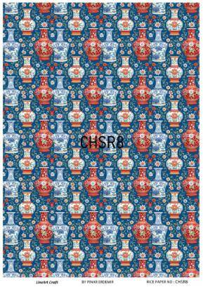 Mavi Desenli Pirinç Dekopaj Model : CHSR08 - 1