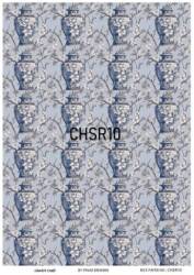 Mavi Desenli Pirinç Dekopaj Model : CHSR10 - Line Art