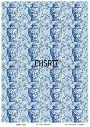 Mavi Desenli Pirinç Dekopaj Model : CHSR17 - Line Art