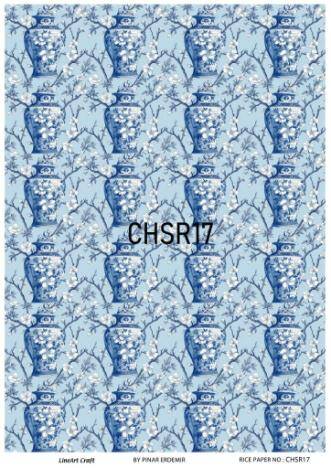 Mavi Desenli Pirinç Dekopaj Model : CHSR17 - 1