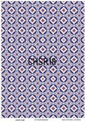 Mavi Desenli Pirinç Dekopaj Model : CHSR18 - Line Art