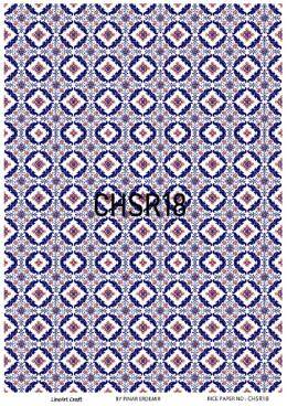 Mavi Desenli Pirinç Dekopaj Model : CHSR18 - 1