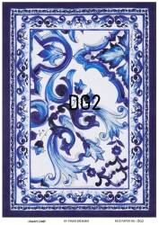 Mavi Desenli Pirinç Dekopaj Model : DG002 - Line Art