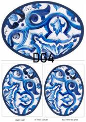 Mavi Desenli Pirinç Dekopaj Model : DG004 - Line Art