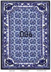 Mavi Desenli Pirinç Dekopaj Model : DG006 - Line Art