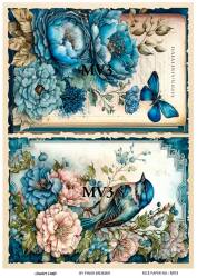 Mavi Desenli Pirinç Dekopaj Model : MV03 - Line Art