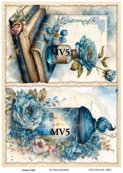 Mavi Desenli Pirinç Dekopaj Model : MV05 - Line Art