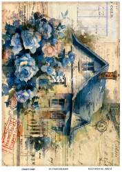 Mavi Desenli Pirinç Dekopaj Model : MV14 - Line Art