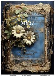 Mavi Desenli Pirinç Dekopaj Model : MV27 - Line Art