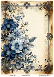 Mavi Desenli Pirinç Dekopaj Model : MV28 - Line Art