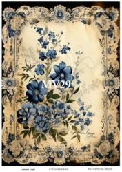 Mavi Desenli Pirinç Dekopaj Model : MV29 - Line Art