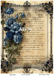 Mavi Desenli Pirinç Dekopaj Model : MV35 - Line Art