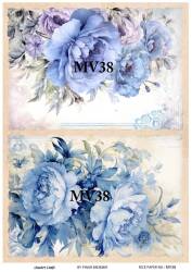 Mavi Desenli Pirinç Dekopaj Model : MV38 - Line Art