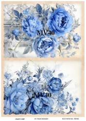 Mavi Desenli Pirinç Dekopaj Model : MV40 - Line Art
