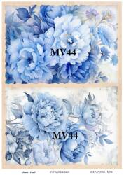 Mavi Desenli Pirinç Dekopaj Model : MV44 - Line Art