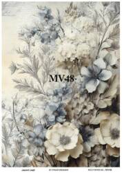 Mavi Desenli Pirinç Dekopaj Model : MV48 - Line Art