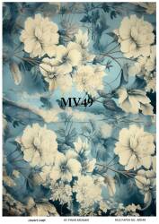 Mavi Desenli Pirinç Dekopaj Model : MV49 - Line Art