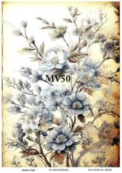 Mavi Desenli Pirinç Dekopaj Model : MV50 - Line Art