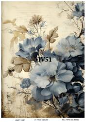 Mavi Desenli Pirinç Dekopaj Model : MV51 - Line Art