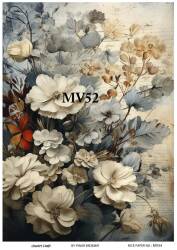 Mavi Desenli Pirinç Dekopaj Model : MV54 - Line Art