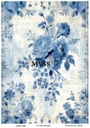 Mavi Desenli Pirinç Dekopaj Model : MV58 - Line Art
