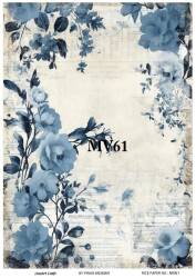 Mavi Desenli Pirinç Dekopaj Model : MV61 - Line Art