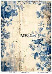 Mavi Desenli Pirinç Dekopaj Model : MV62 - Line Art