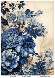 Mavi Desenli Pirinç Dekopaj Model : MV63 - Line Art