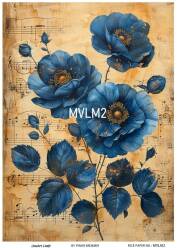 Mavi Desenli Pirinç Dekopaj Model : MVLM002 - Line Art