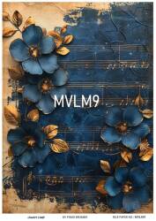 Mavi Desenli Pirinç Dekopaj Model : MVLM009 - Line Art