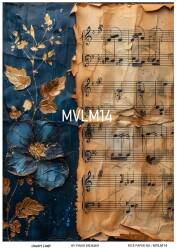 Mavi Desenli Pirinç Dekopaj Model : MVLM014 - Line Art