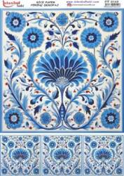 Mavi Desenli Pirinç Dekopaj Model : PT 2112 - Tual Hobi Craft İst