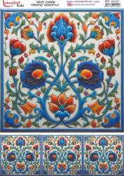 Mavi Desenli Pirinç Dekopaj Model : PT 2117 - Tual Hobi Craft İst