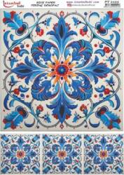 Mavi Desenli Pirinç Dekopaj Model : PT 2125 - Tual Hobi Craft İst