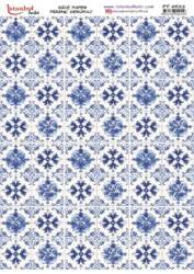 Mavi Desenli Pirinç Dekopaj Model : PT 2623 - Tual Hobi Craft İst