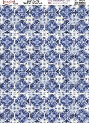 Mavi Desenli Pirinç Dekopaj Model : PT 2636 - Tual Hobi Craft İst