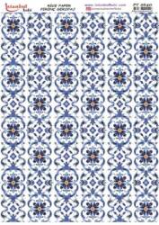 Mavi Desenli Pirinç Dekopaj Model : PT 2640 - Tual Hobi Craft İst