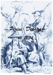 Mavi Karışık Desenli Pirinç Dekopaj Model : 4254 - Line Art