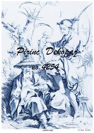 Mavi Karışık Desenli Pirinç Dekopaj Model : 4254 - 1