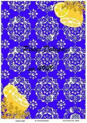 Mavi Limon Desenli Pirinç Dekopaj Model : 4949 - Line Art