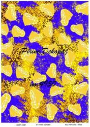 Mavi Limon Desenli Pirinç Dekopaj Model : 4950 - Line Art